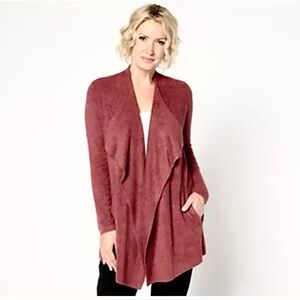 Barefoot Dreams Cozychic Lite Ribbed Cardigan Petite L/XL